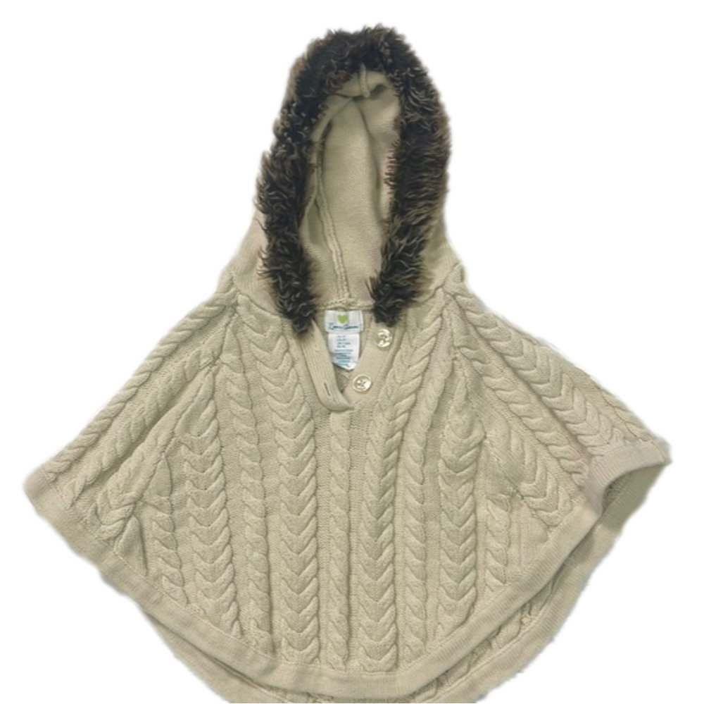 Emma’s Garden Girls 2t hooded sweater cape